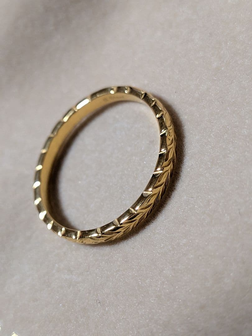 24金コーティング リング 13号