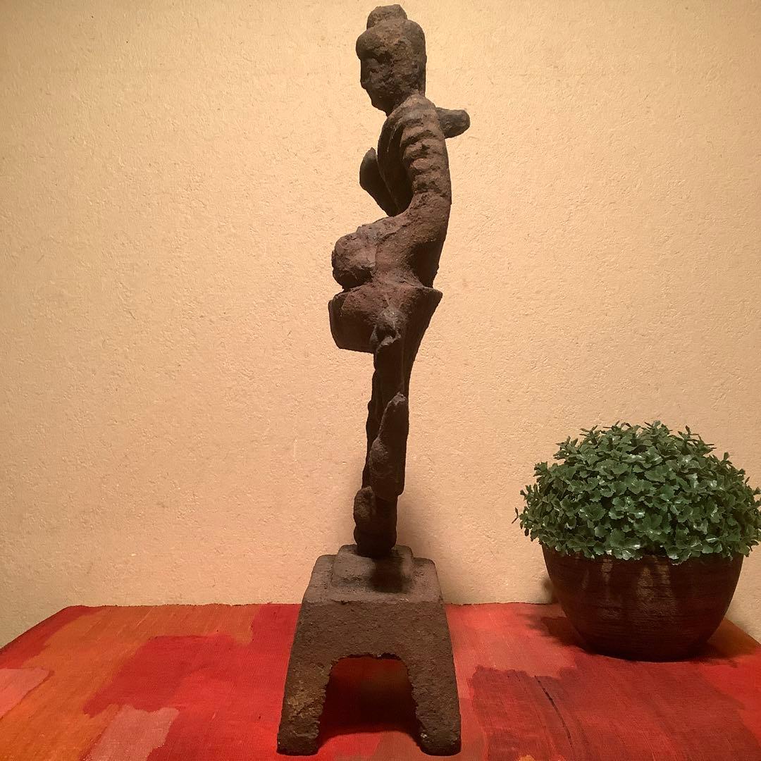 朝鮮・高麗仏「釋迦摩尼像古鉄仏」朝鮮三国・高句麗・百済・新羅・古鉄発掘仏