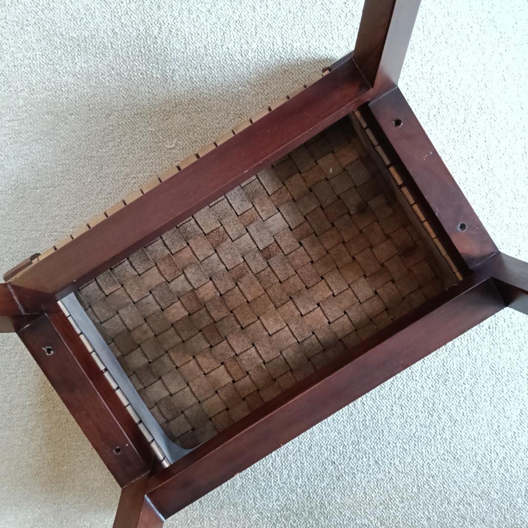 本革スツール～Woven leather stool～