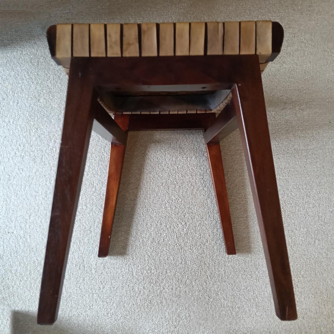 本革スツール～Woven leather stool～