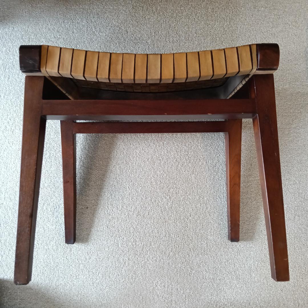 本革スツール～Woven leather stool～