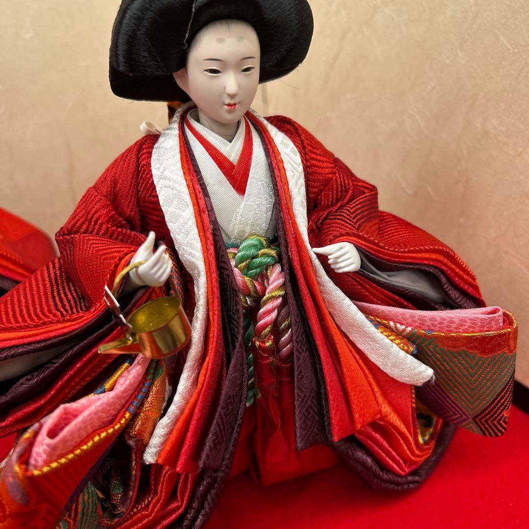 【446】雛人形 ⭐︎極上三人官女⭐︎杉綾文様