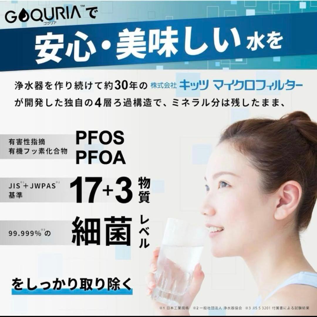GOQURIA 浄水器 2年使用可能