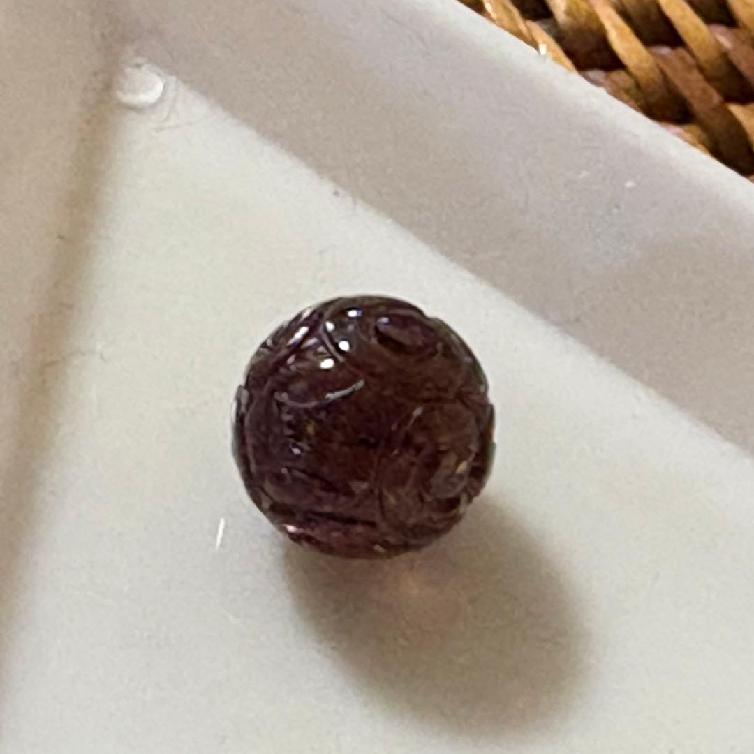 透明☆*。ボルドーカラートルマリン マニ車 回紋珠(*´˘`*)