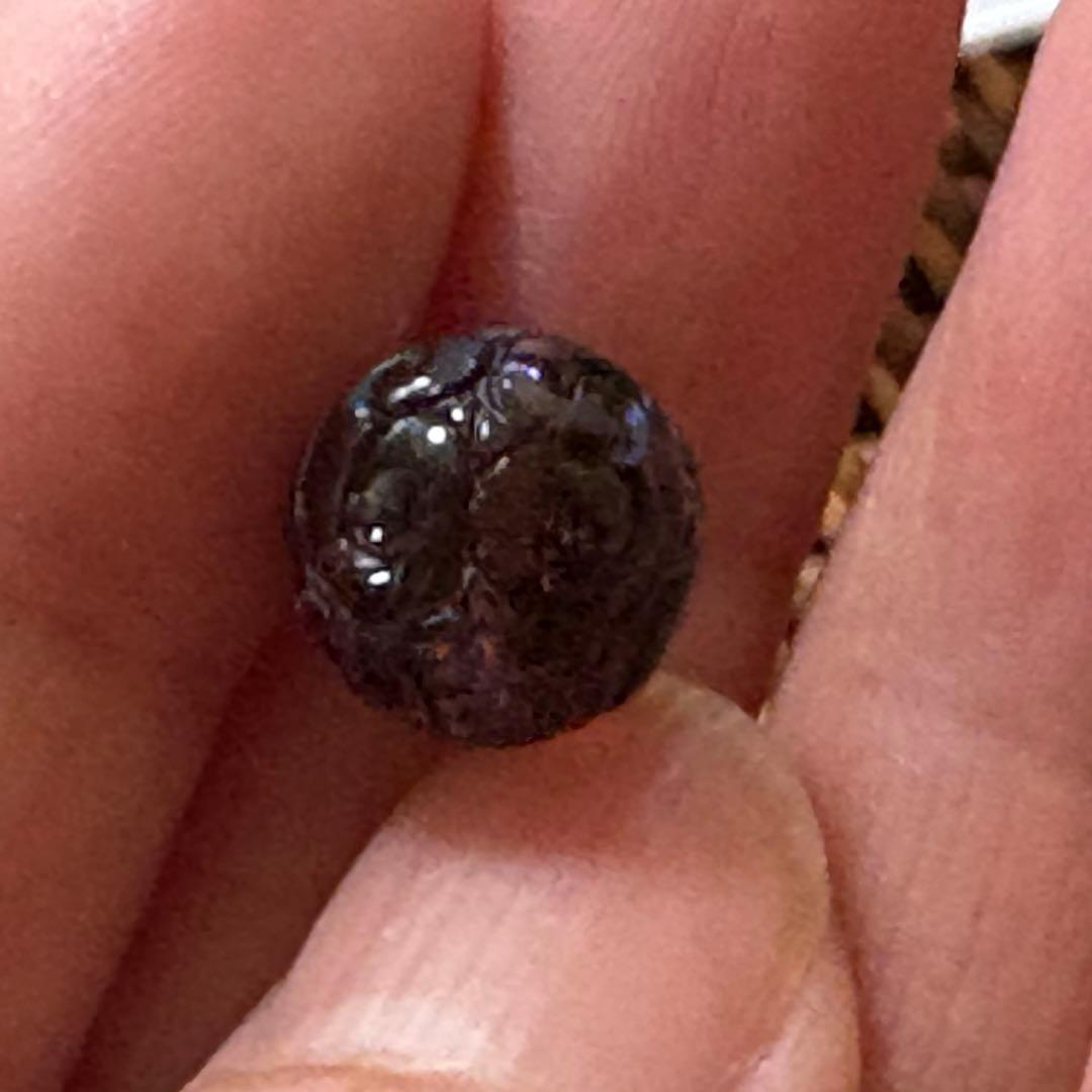 透明☆*。ボルドーカラートルマリン マニ車 回紋珠(*´˘`*)