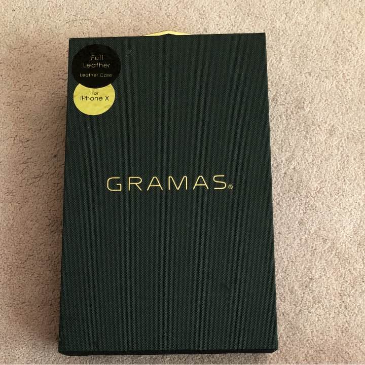 iPhone X GRAMS革ケ-ス