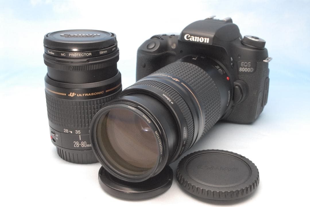 ✨Wi-Fi転送✨キヤノン EOS 8000D ダブルレンズ 超望遠 長く使える