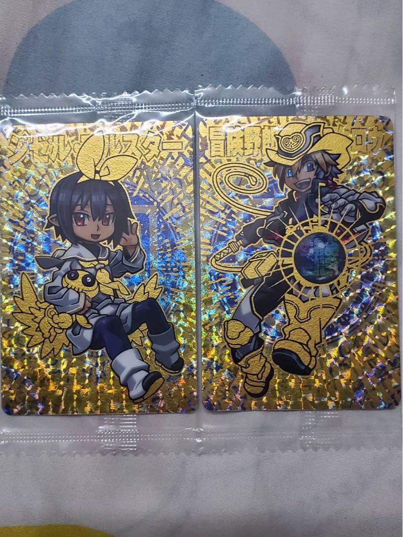 【内袋未開封】神羅万象 金の紋章 第1弾 飛天弓、流星 ゴールドクリスタル