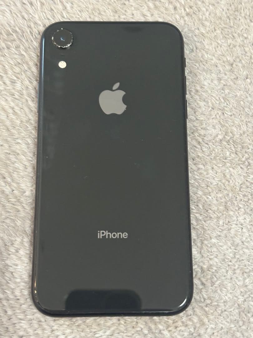 Apple iPhone XR ブラック 画面にひびあり