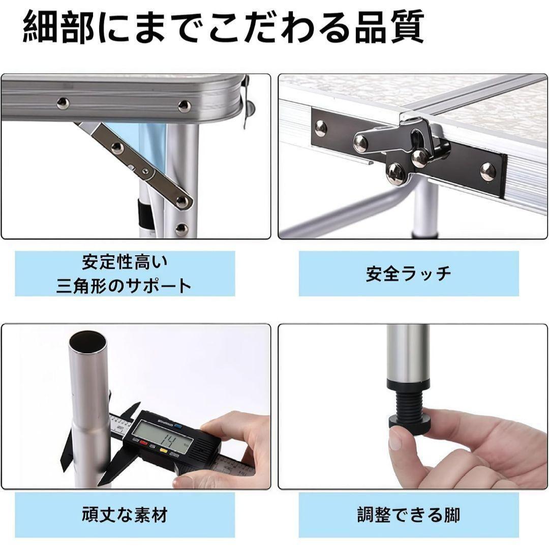 ❣️2点セット❣️キャンプテーブル アウトドア 茶 耐熱 コンパクト 防水