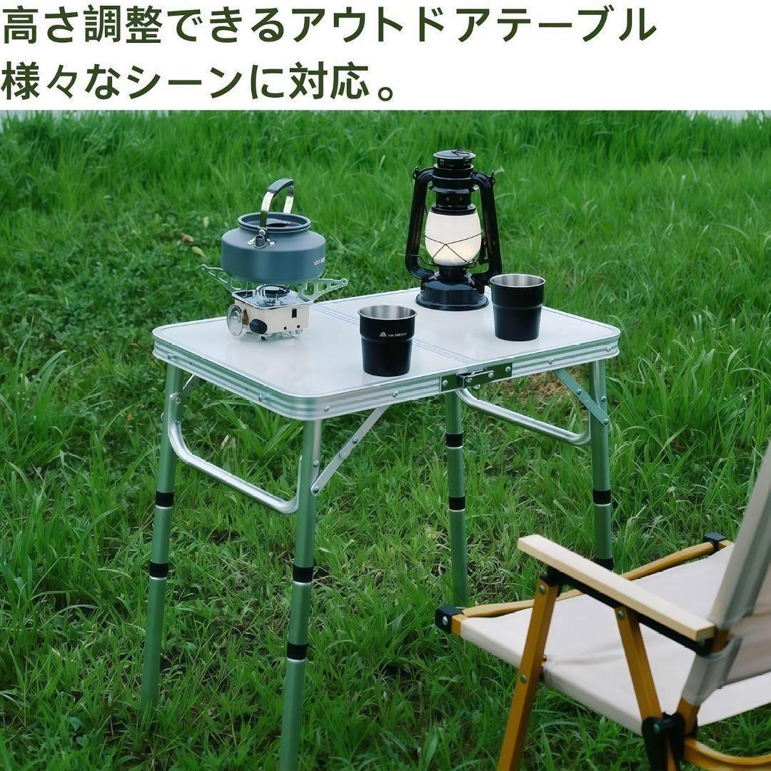 ❣️2点セット❣️キャンプテーブル アウトドア 茶 耐熱 コンパクト 防水