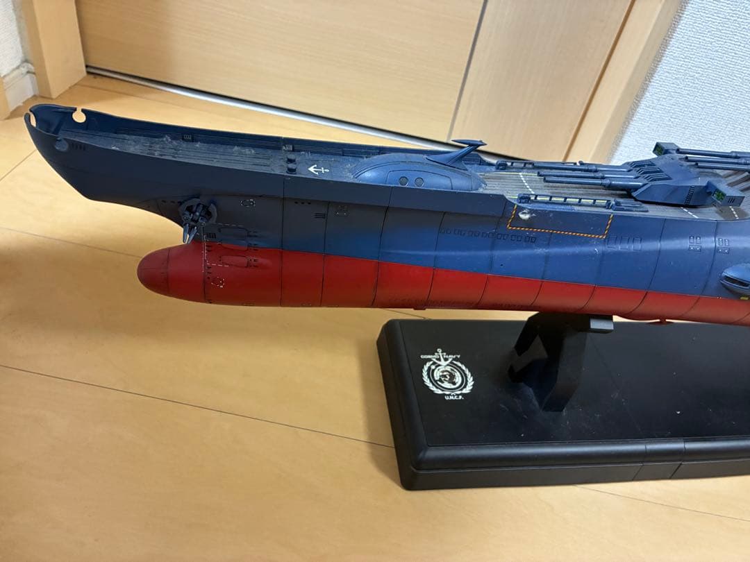 D*5様 宇宙戦艦ヤマト2199 完成品 台座付き 配線あり カスタム塗装 大型
