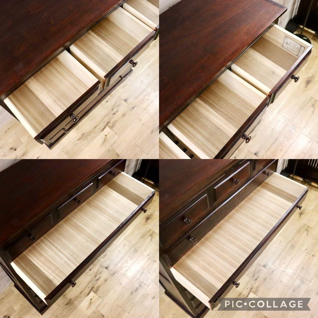 GMGS252○神居民芸 7段チェスト 整理箪笥 整理タンス 衣装箪笥 樺材