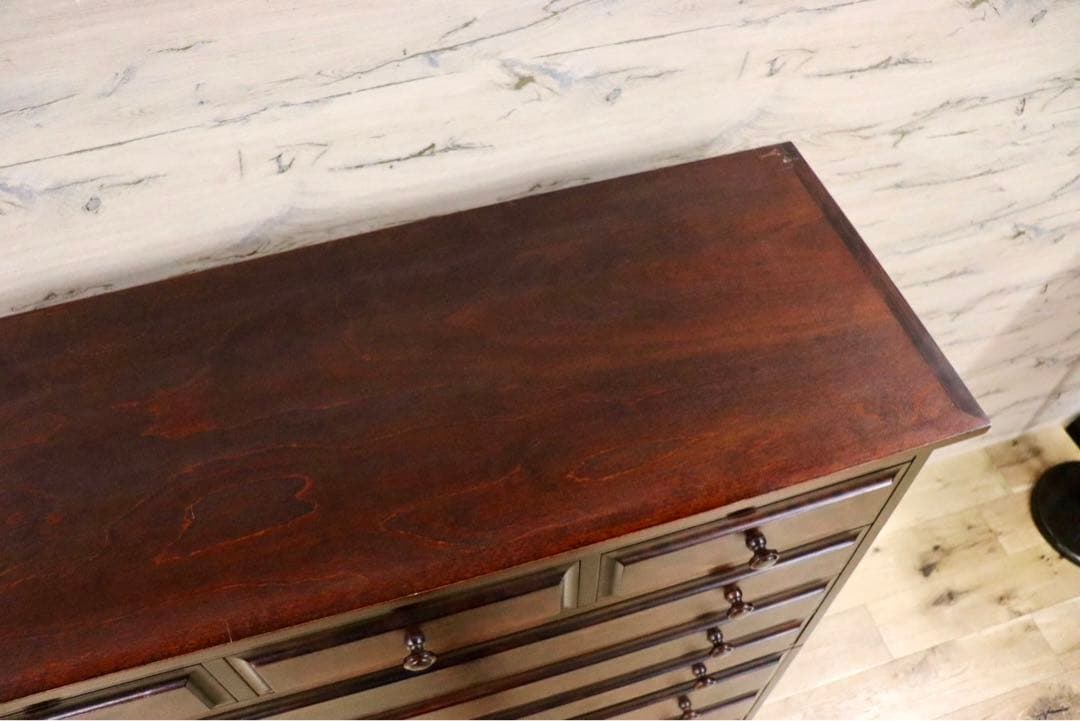 GMGS252○神居民芸 7段チェスト 整理箪笥 整理タンス 衣装箪笥 樺材