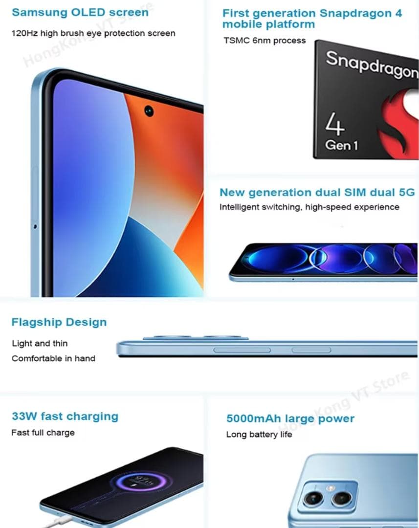 美品 Xiaomi Redmi note 12 5G RAM6GB 128G