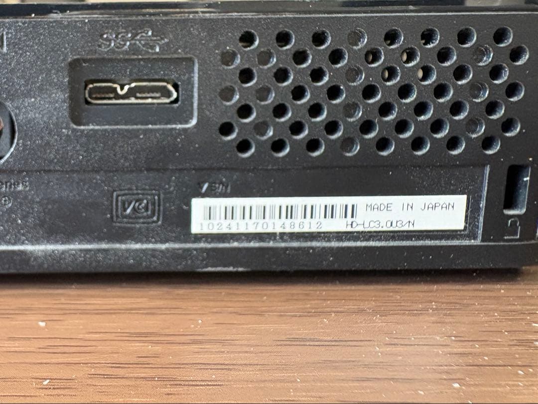 バッファロー　外付け3TBHDD HD-LC3.0U3/N