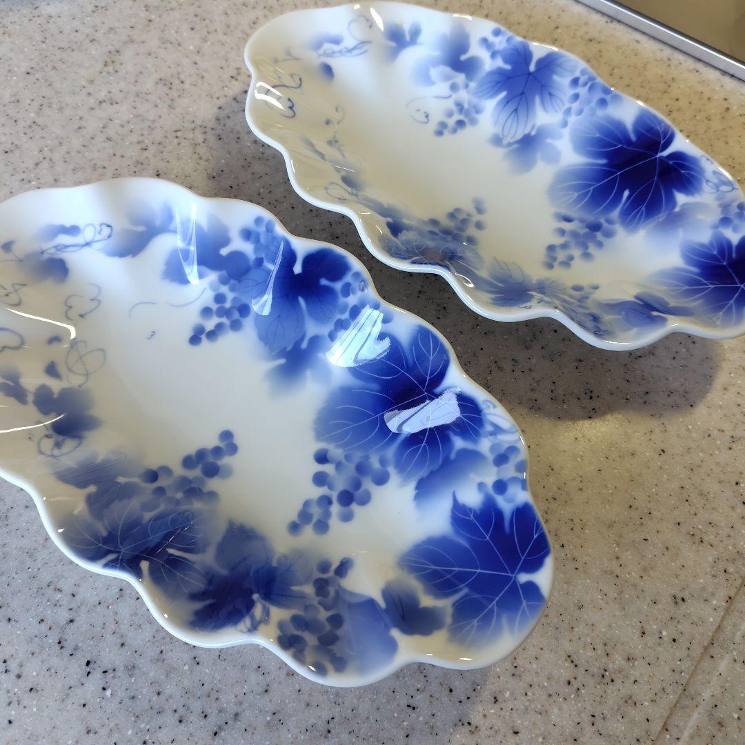 ブルーワイナリー皿２枚