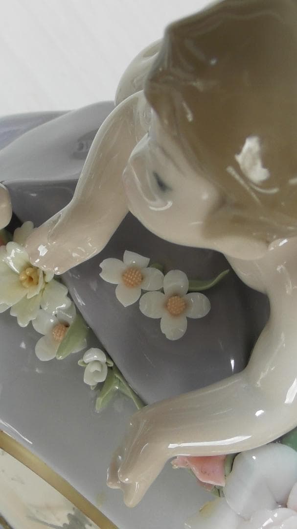LLADRO　リヤドロ【天使の時計】2　リアドロ　インテリア　陶器　Ｌ408