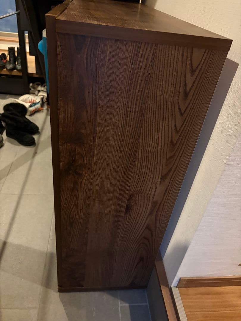 LOWYAの木製靴箱/下駄箱/シューズボックス（ブラウン）
