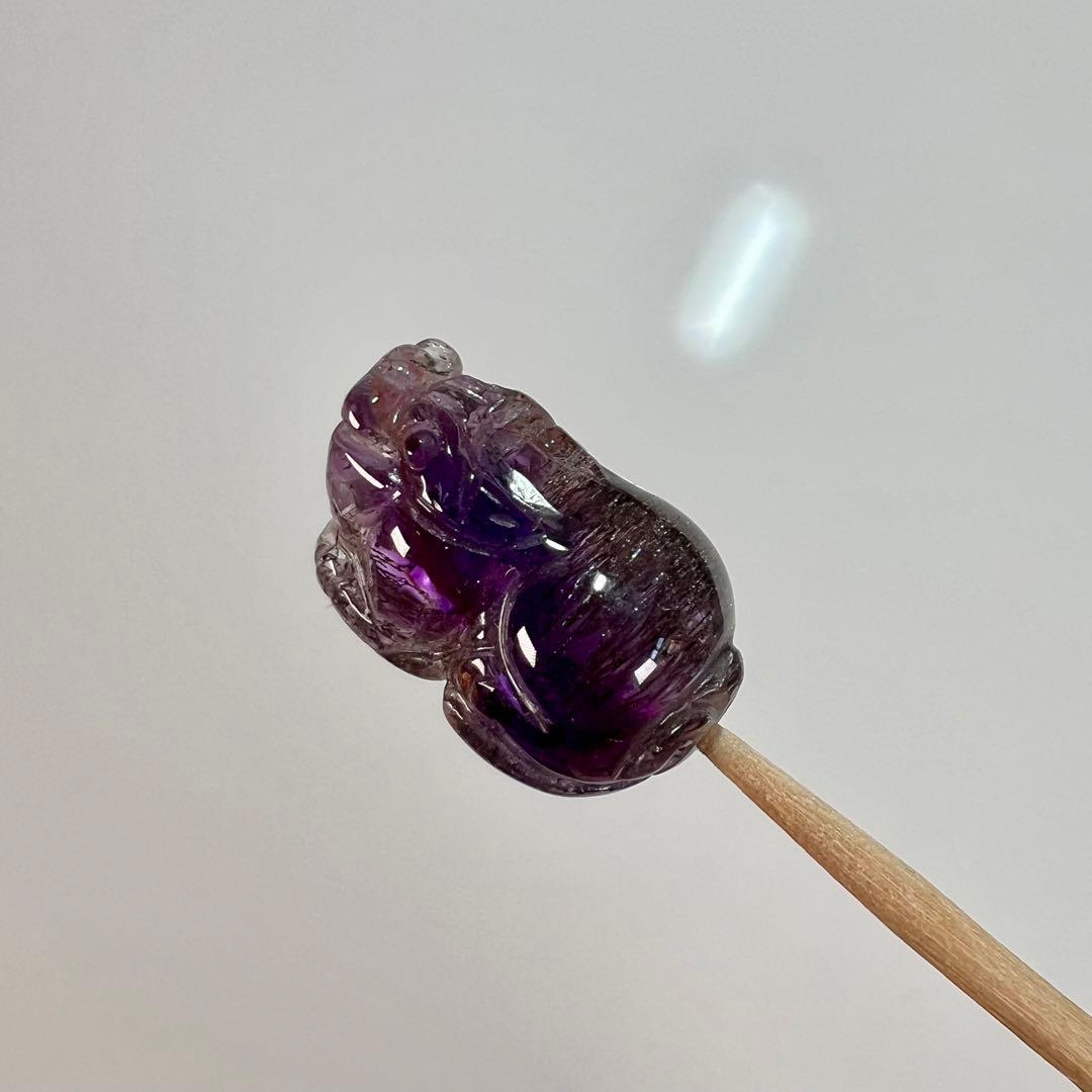 高品質　アメジストレピドクロサイト　スーパーセブン　ひきゅう　ヒキュウ　貔貅　1