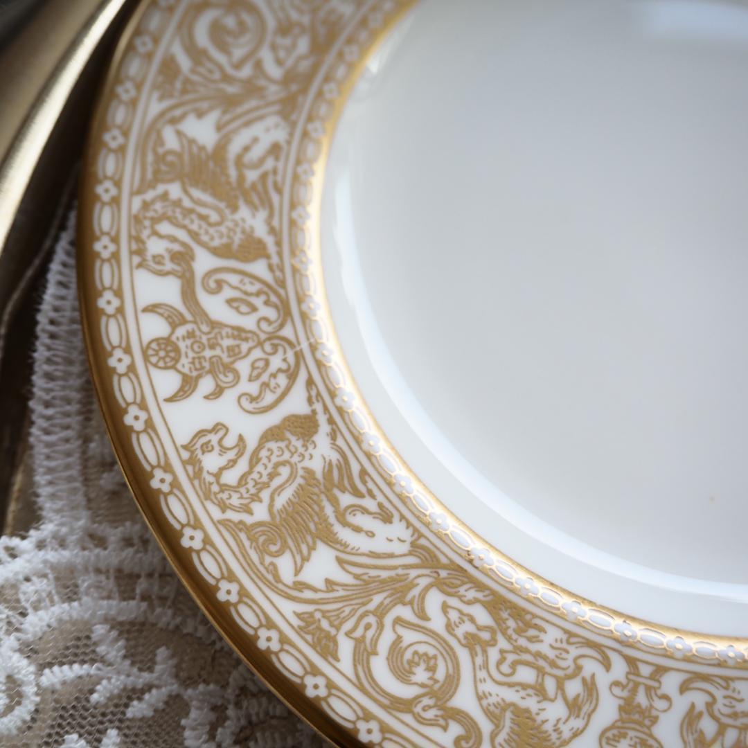 極美品　ウェッジウッド フロレンティーン ゴールド　27cm　プレート　F2