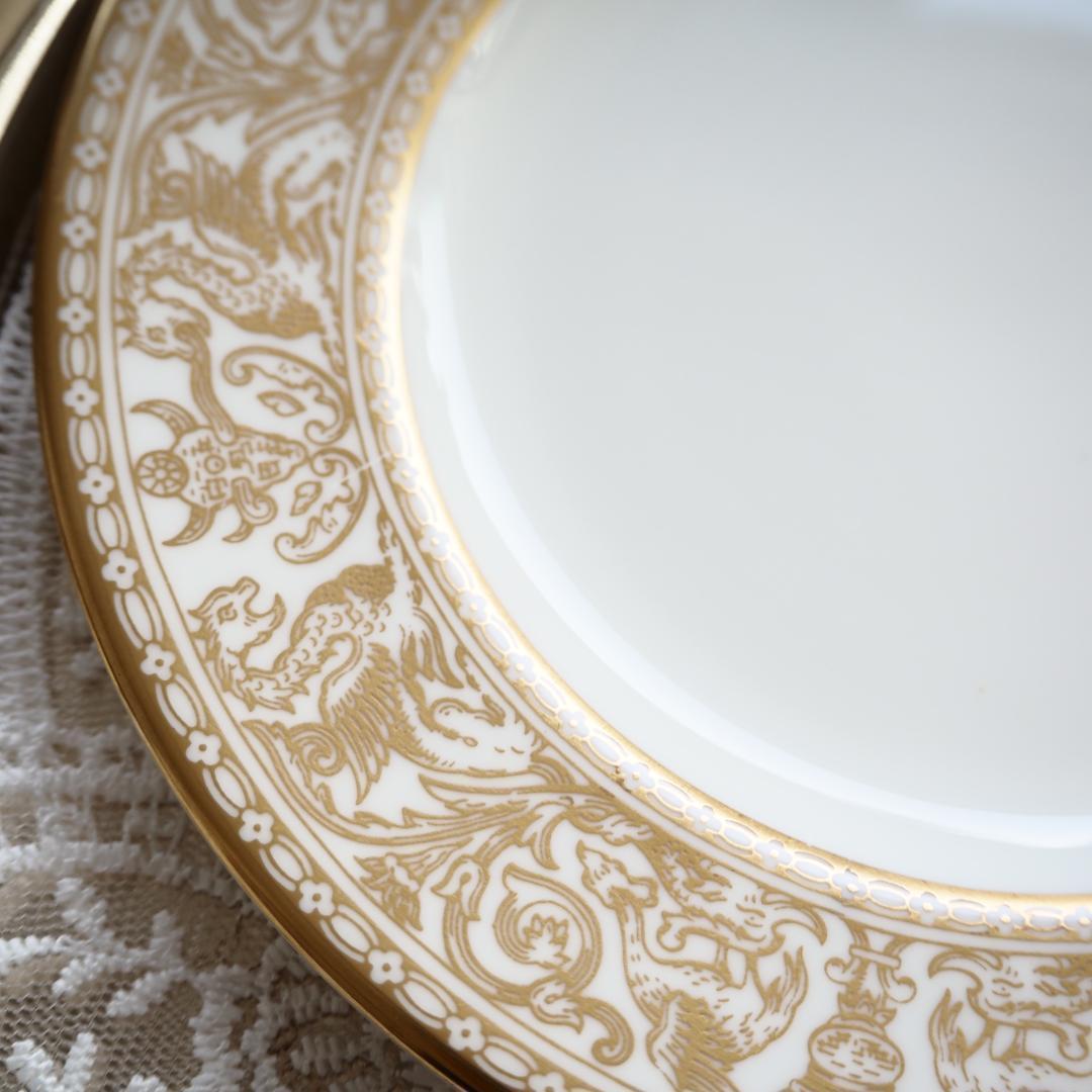 極美品　ウェッジウッド フロレンティーン ゴールド　27cm　プレート　F2