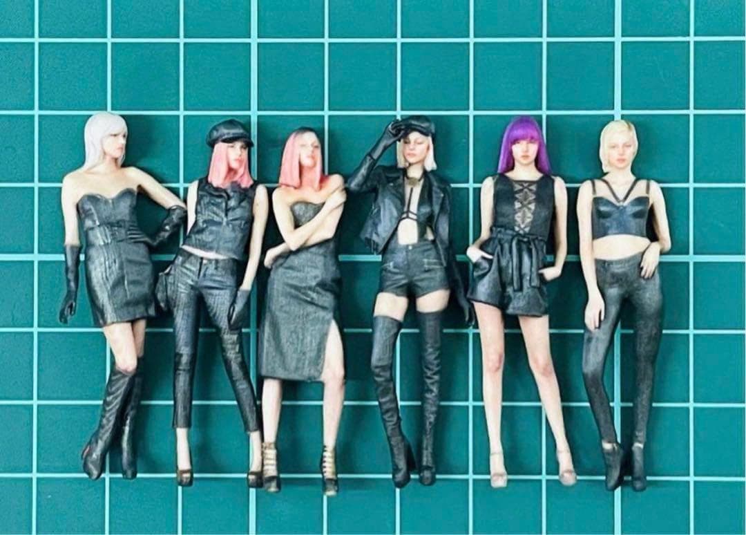 5cm★リオナ6体★フィギュア★完成品★1/64より大★ミニカーに★ジオラマ