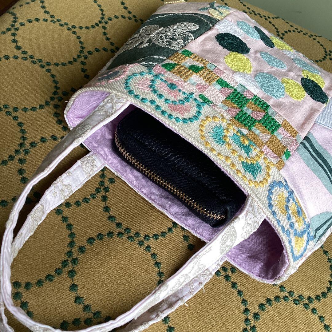 ミナペルホネンハンドメイド　ふっくらまるみのSサイズトートバッグ