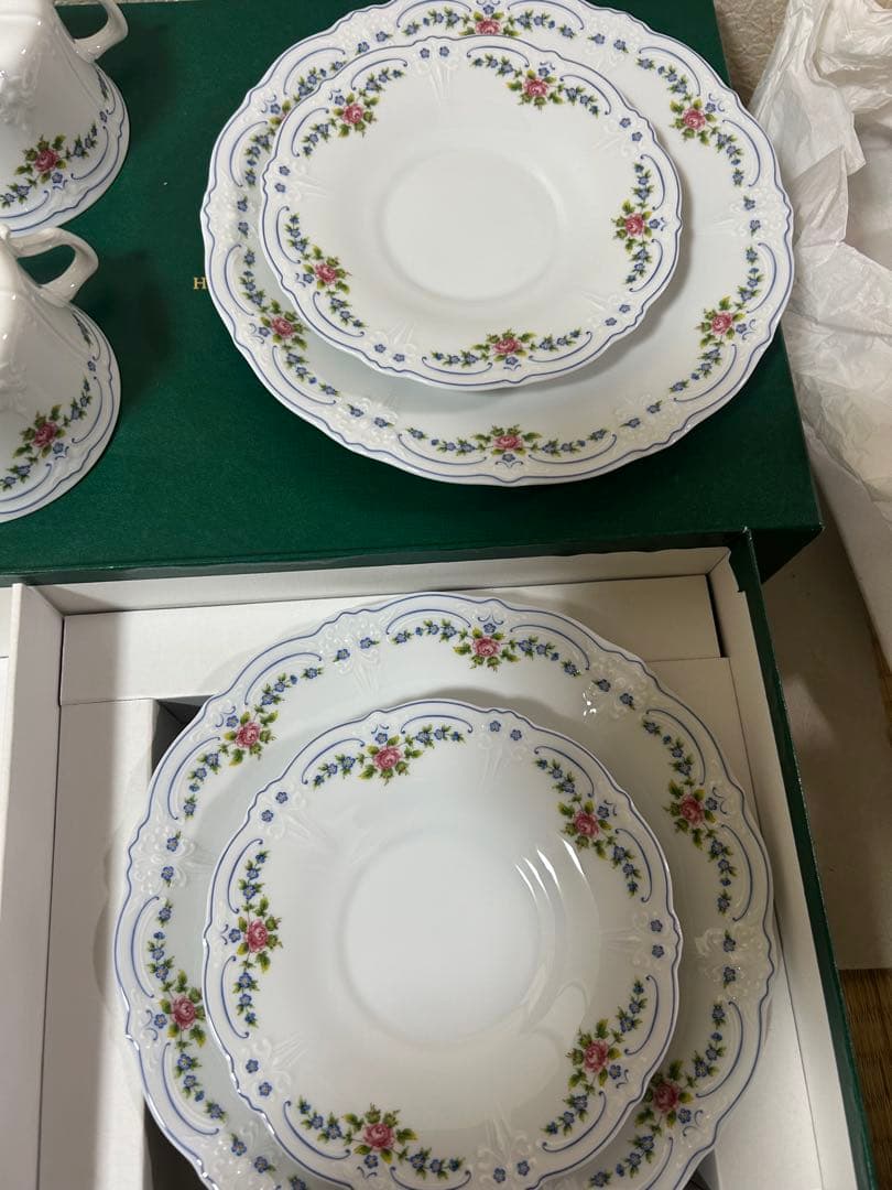 Hutschenreuther 花柄カップと皿セット