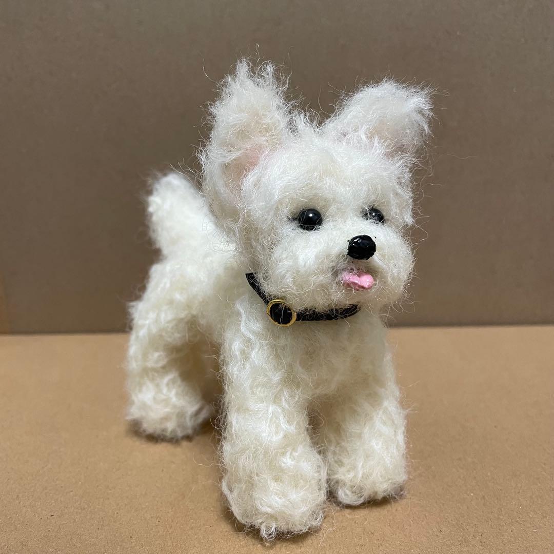 621♥︎ホワイトテリア・羊毛フェルト❣️