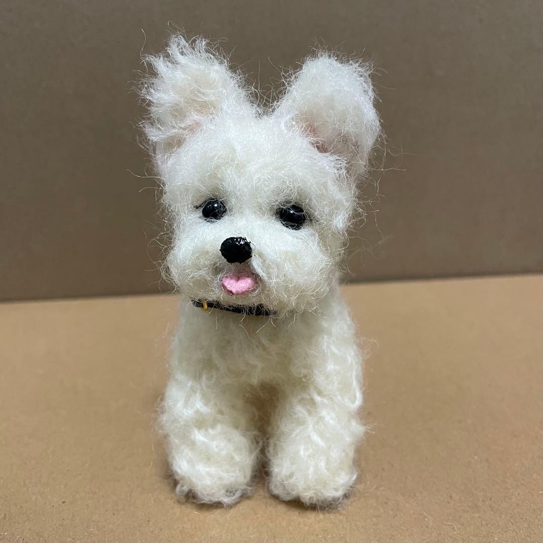 621♥︎ホワイトテリア・羊毛フェルト❣️