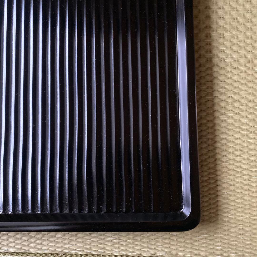 桂　黒漆我谷盆　折敷　№4