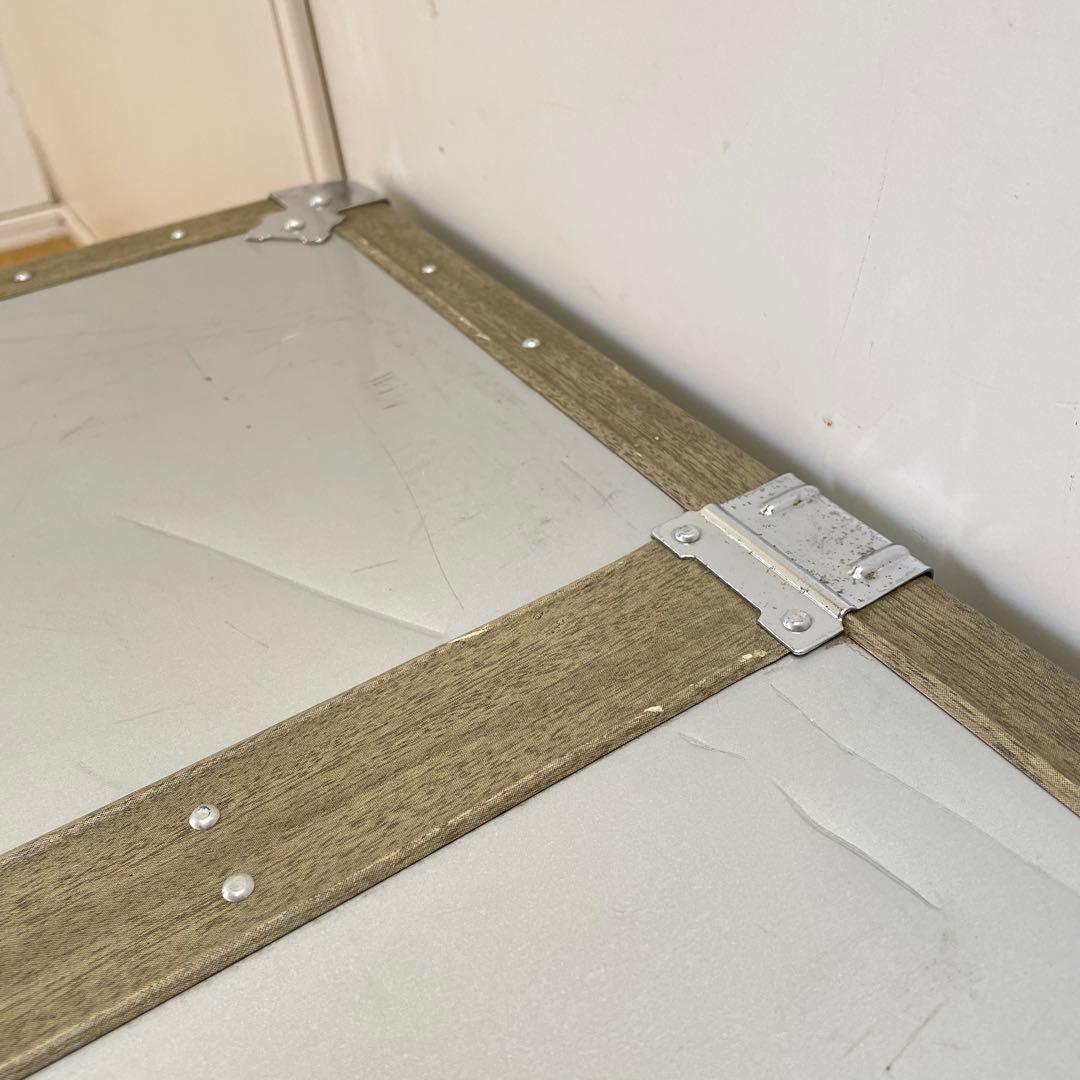 ビンテージ アルミ トランク 船舶 収納 箱 ケース ボックス アンティーク