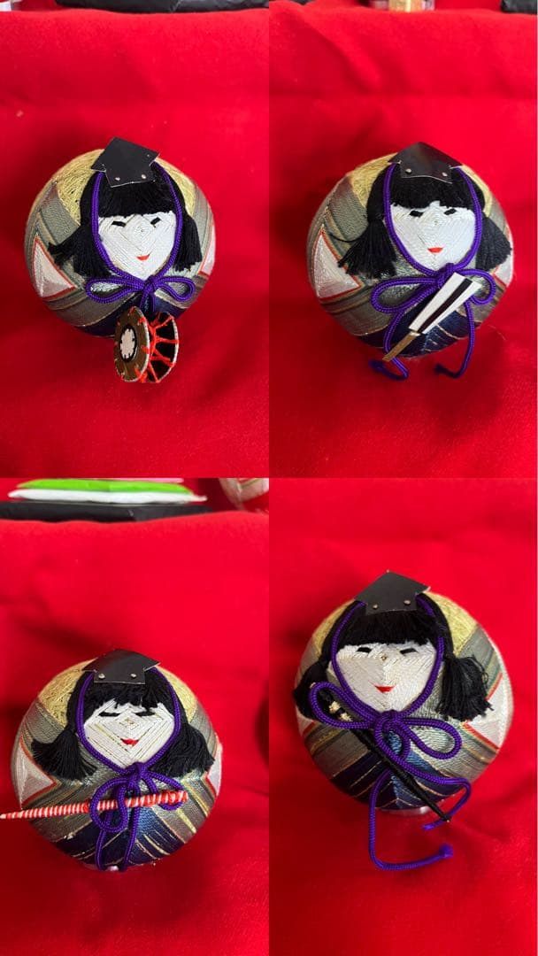 【レトロハンドメイド】ひな人形セット