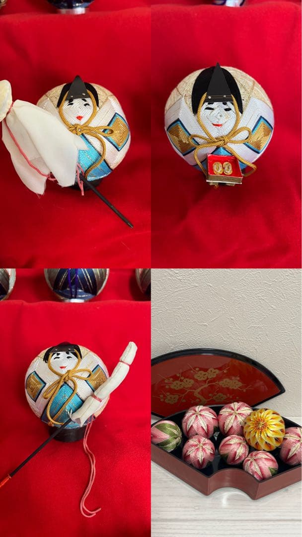 【レトロハンドメイド】ひな人形セット