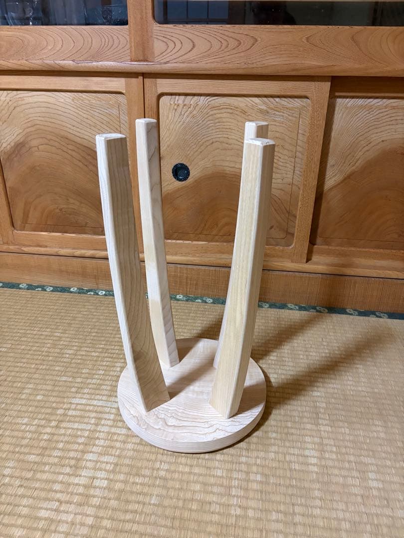 1406建具屋一筋58年のおじいちゃんの手作りスツール、イス☆せん