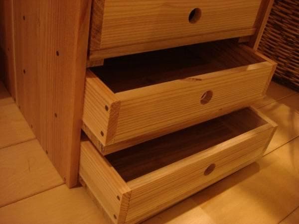 ★送料無料★サイズ変更可能★A3丸穴7段小引き出し②無垢材オーダー可能書類ケース