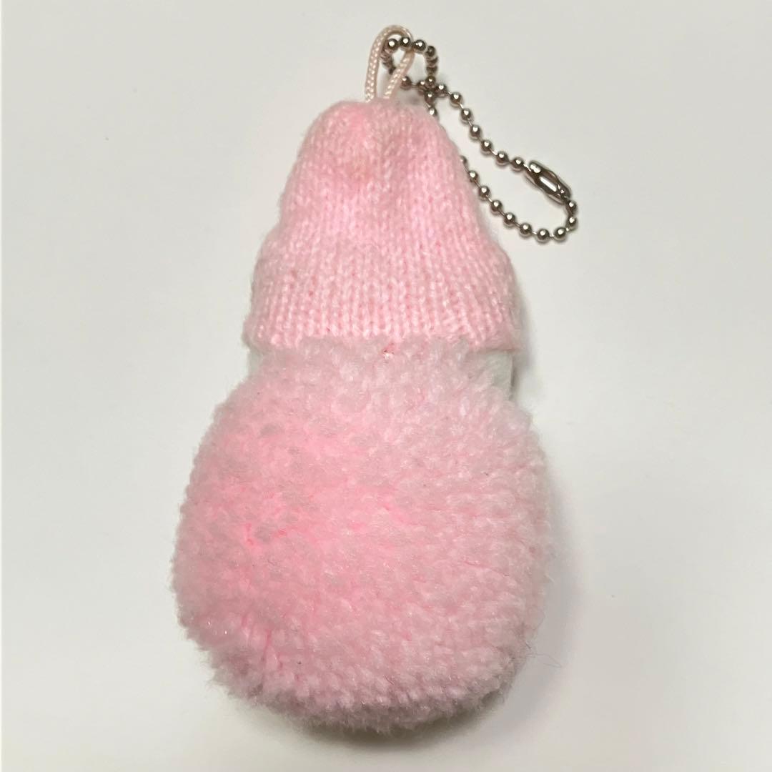 激レア☆レトロ☆ハローキティ　雪だるま　ピンク　マスコット　ぬいぐるみ