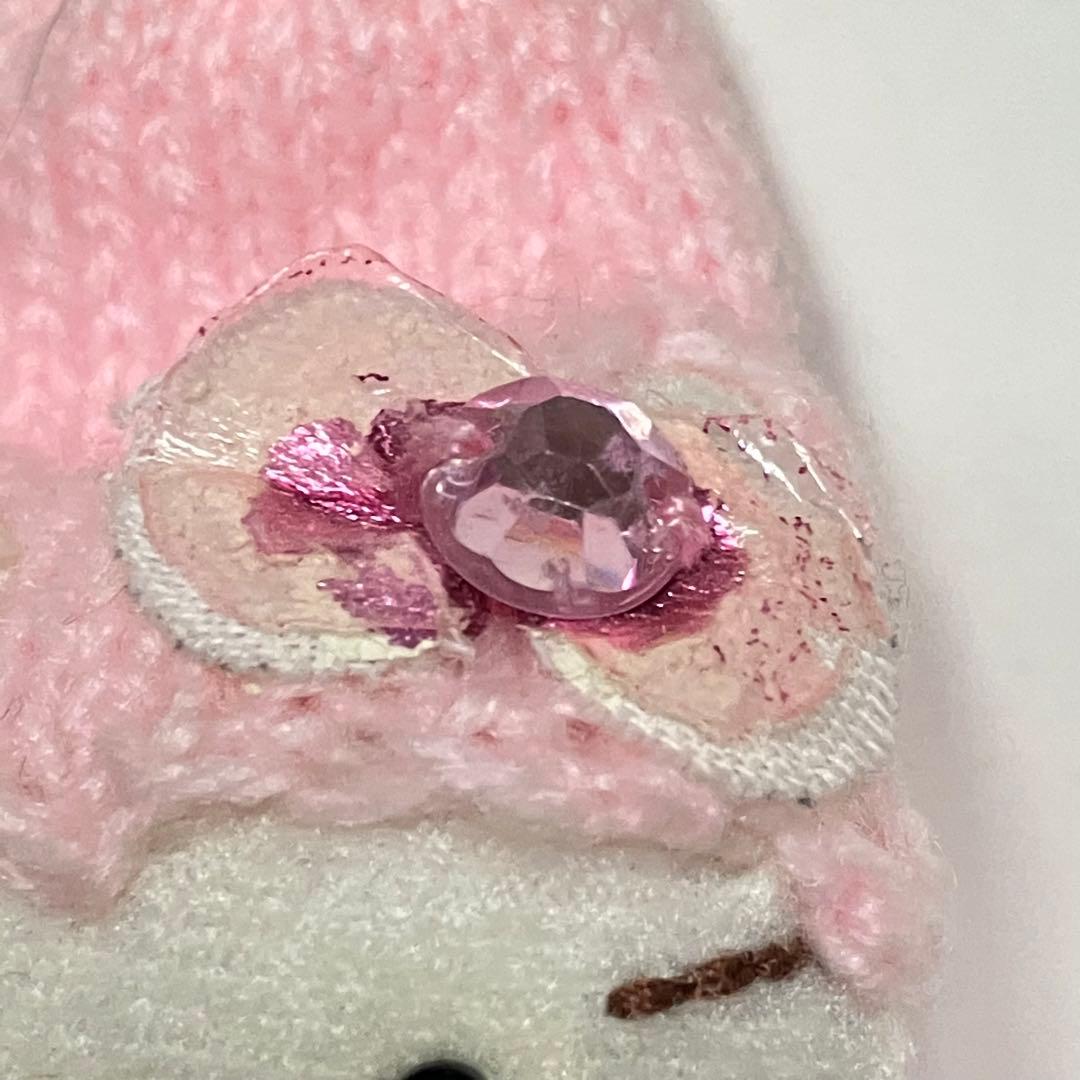 激レア☆レトロ☆ハローキティ　雪だるま　ピンク　マスコット　ぬいぐるみ