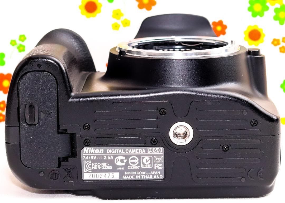 Nikon ニコン D3200☆高画質一眼レフ☆望遠レンズセット☆スマホに転送♪
