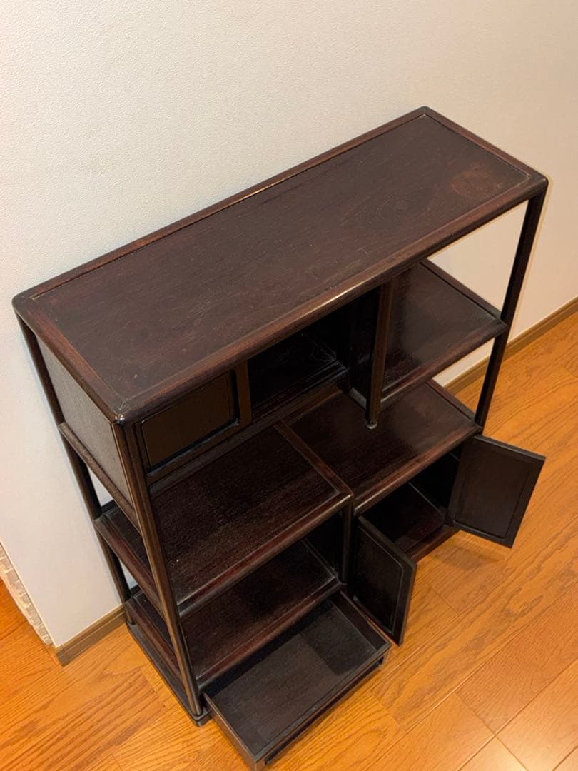 昭和レトロ　茶箪笥　化粧棚 違い棚 古家具 アンティーク家具