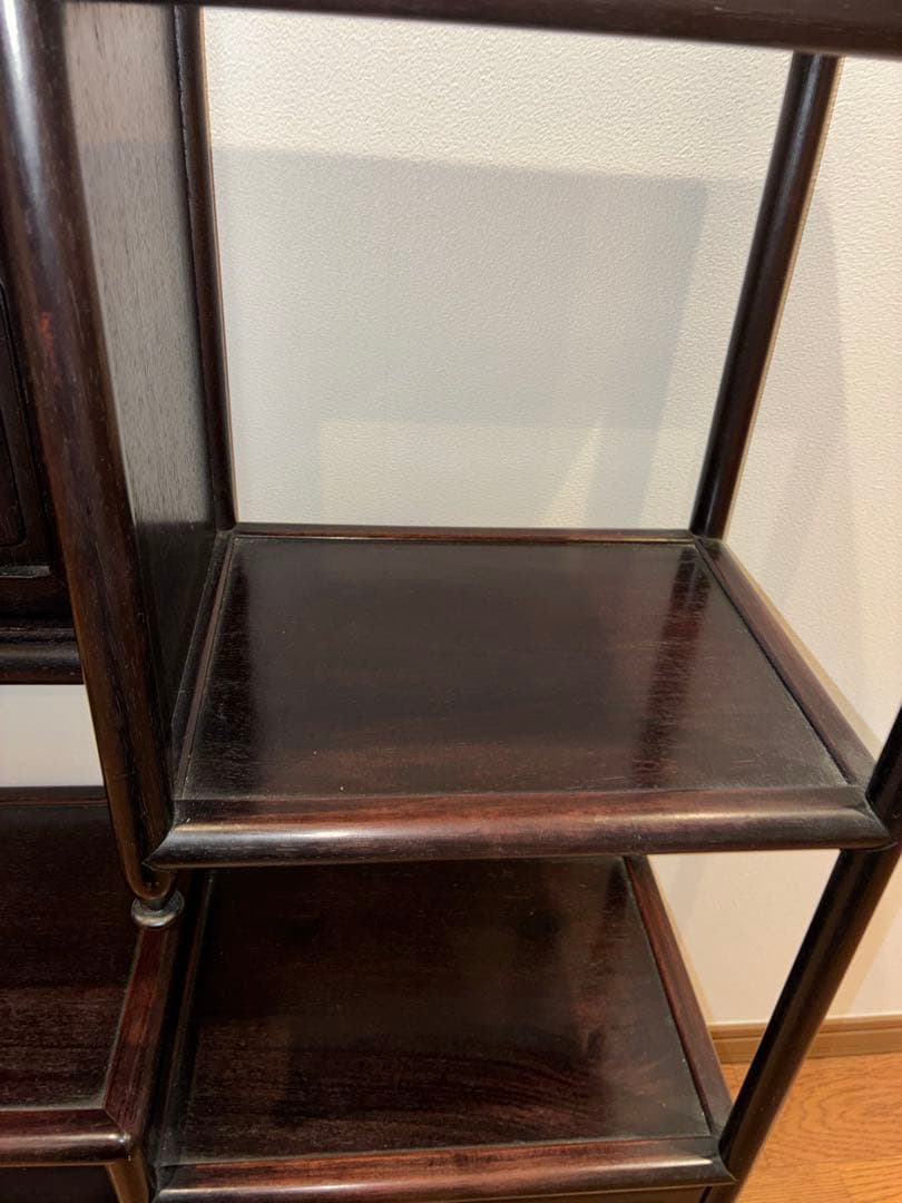 昭和レトロ　茶箪笥　化粧棚 違い棚 古家具 アンティーク家具