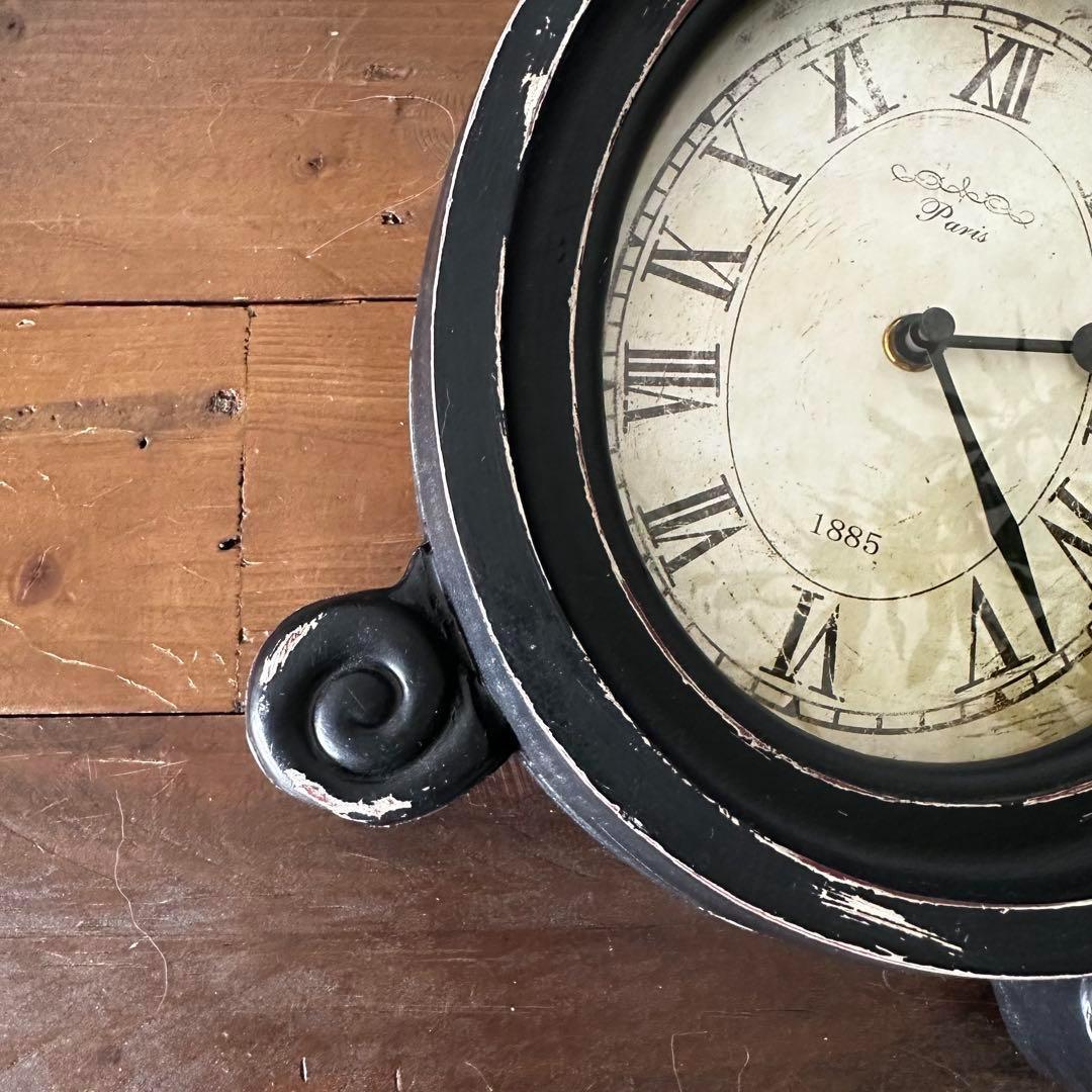 ヴィンテージ風3点セット コンポート ケーキスタンド　置時計 キャンドルスタンド