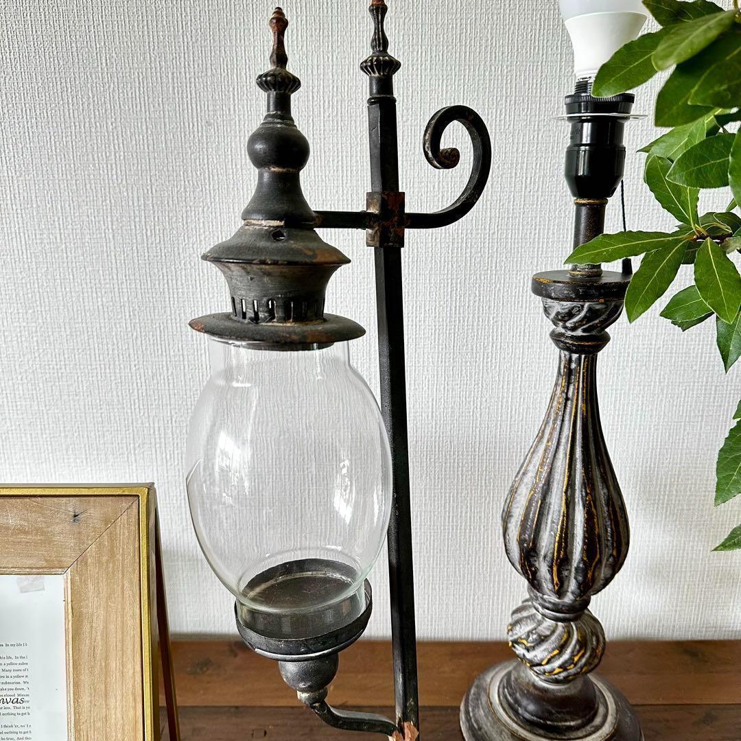 ヴィンテージ風3点セット コンポート ケーキスタンド　置時計 キャンドルスタンド