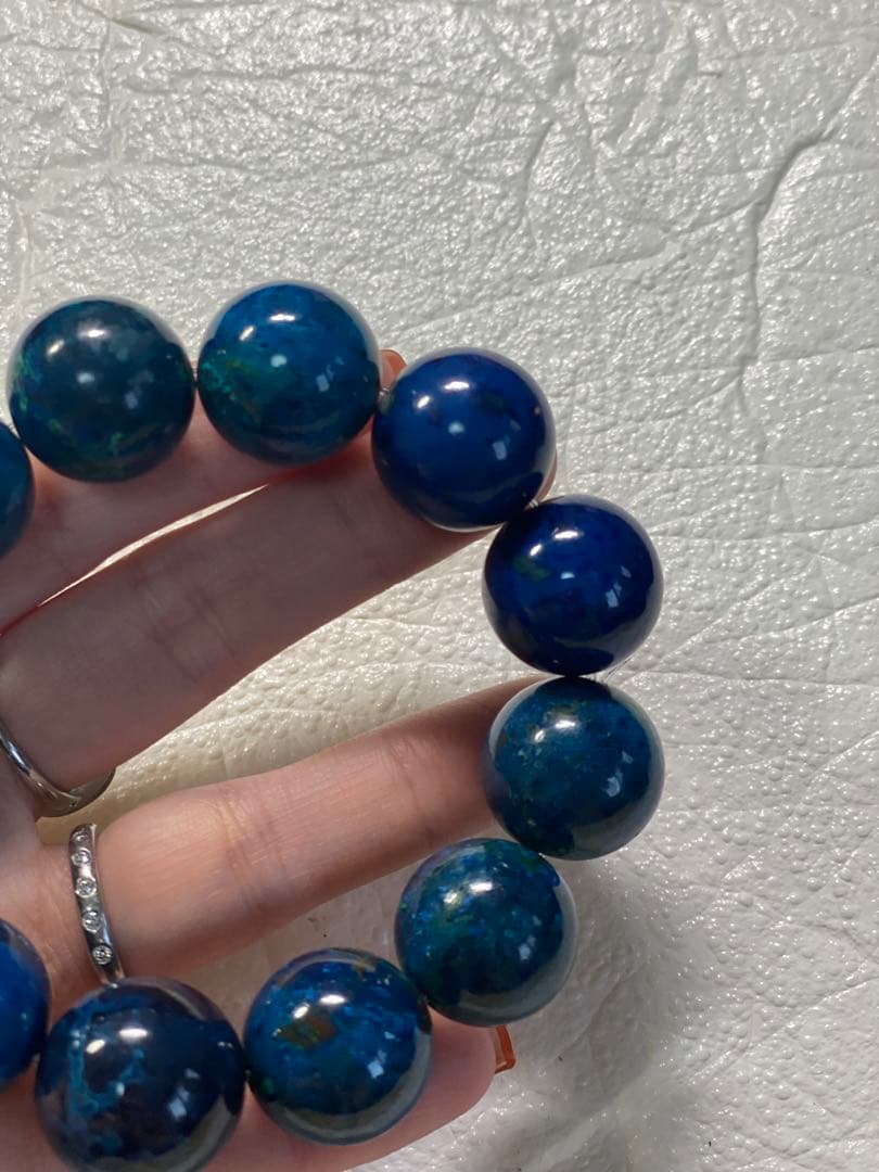 魚座新月↖︎特級品　18ミリUP 大玉クリソコラ　ブレスレット