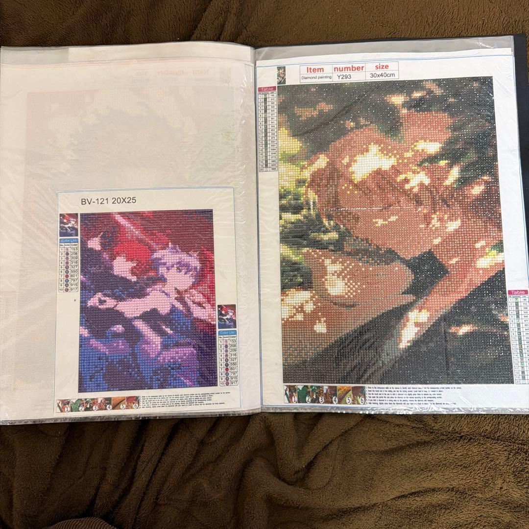 ダイヤモンドアート 完成品 19点セット アニメキャラクター系