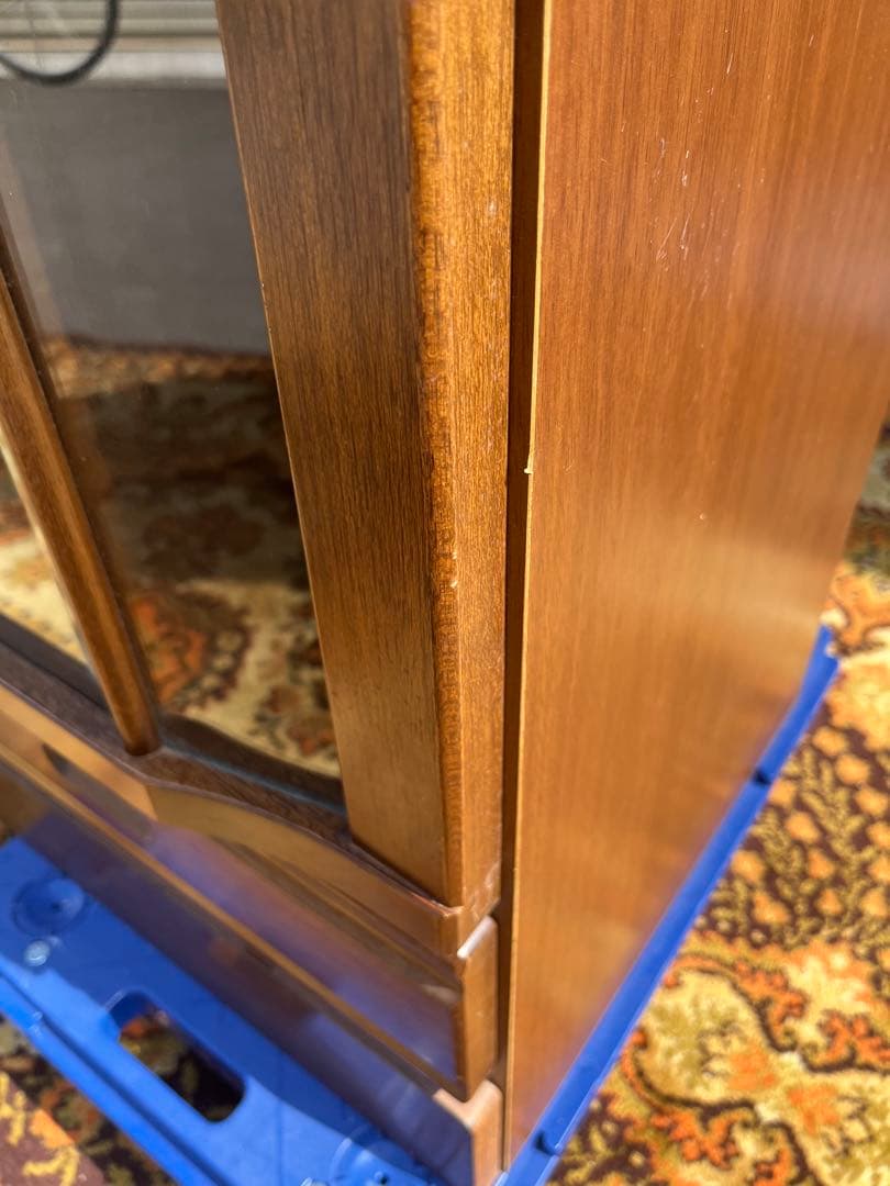 コーヒールンバ＊ガラスキャビネット アンティーク インテリア 飾り棚