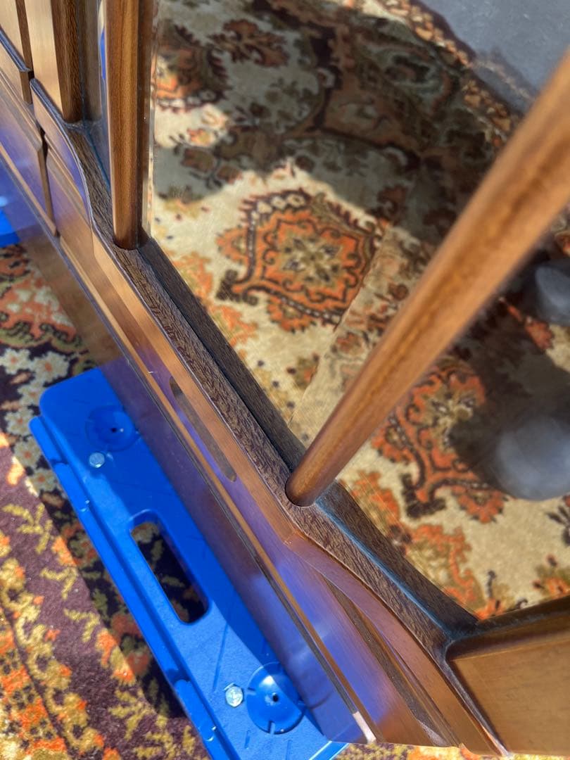 コーヒールンバ＊ガラスキャビネット アンティーク インテリア 飾り棚