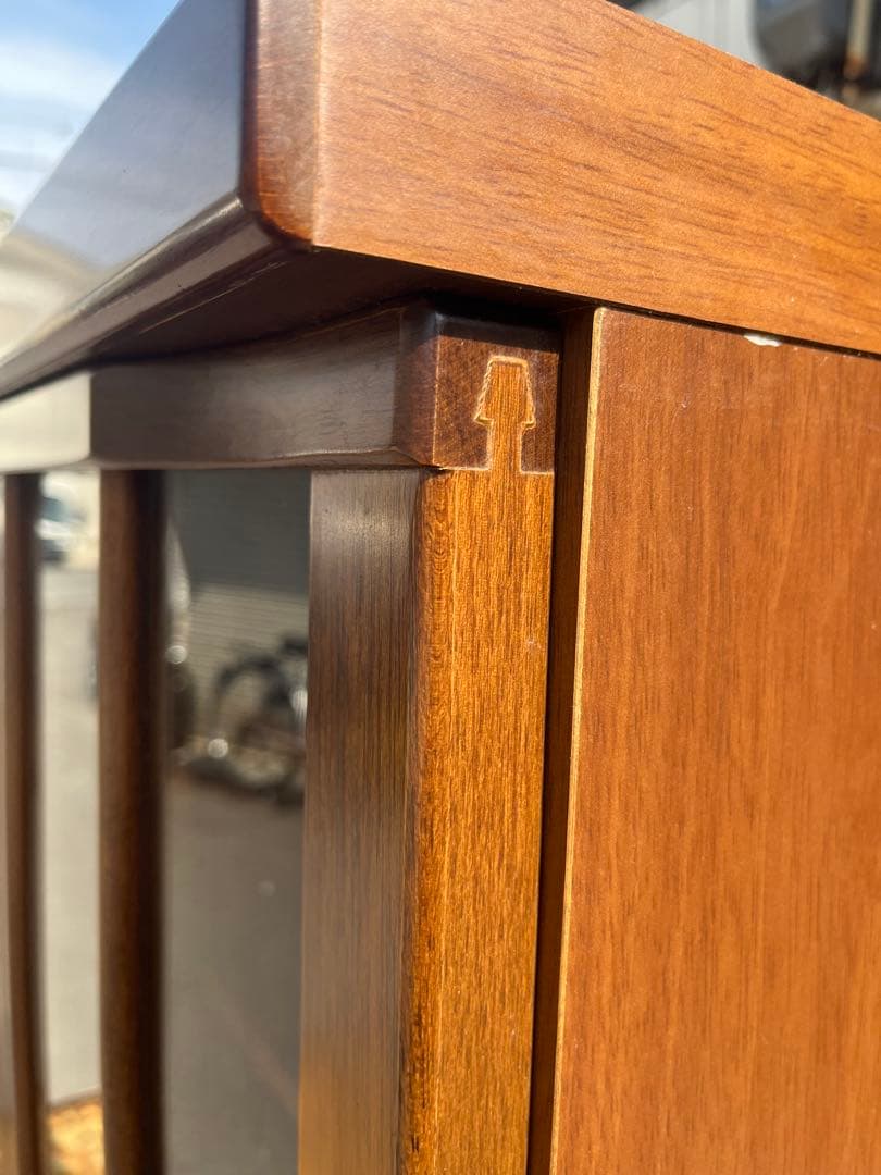 コーヒールンバ＊ガラスキャビネット アンティーク インテリア 飾り棚