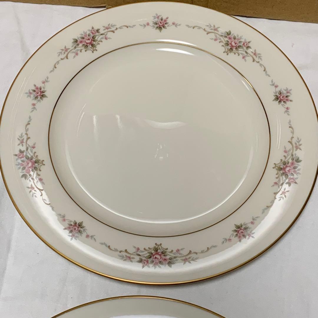 ノリタケ ニットロイヤル アイボリー RC 花柄 皿セット 大小各6枚 計12枚